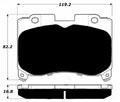 Porterfield Brake Pads for 1995 TOYOTA SUPRA Turbo