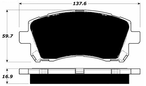 Porterfield Brake Pads for 1997 SUBARU LEGACY WAGON LSi
