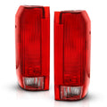 ANZO 1992-1996 Ford Bronco Taillight Red/Clear Lens (OE Replacement) 311306