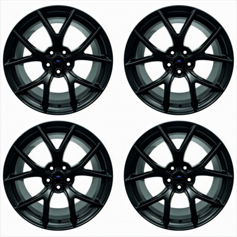 Ford Racing 15-20 Mustang19x10.5in & 19x11in Wheel Kit w/TPMS - Matte Black M-1007K-DC19XMB