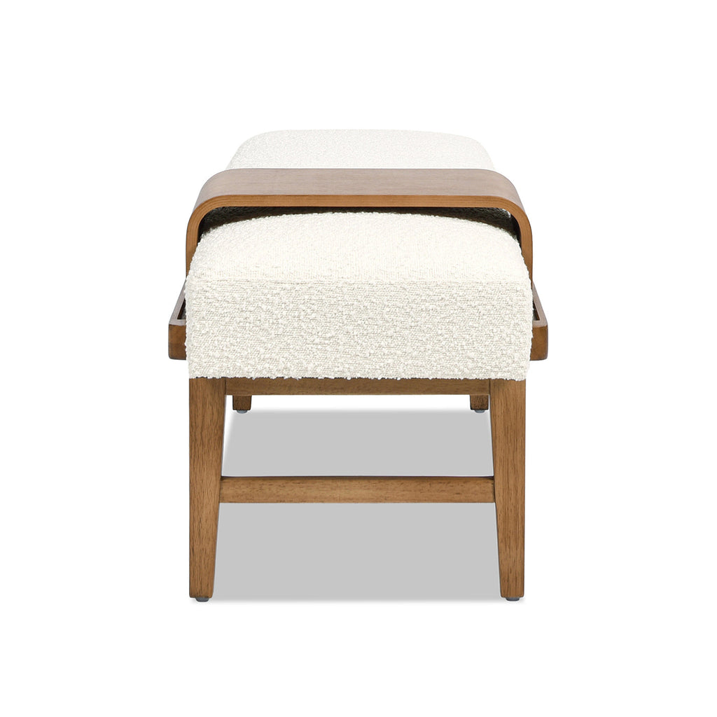 Billie 52" Modern Telephone Bench with Sliding Shelf