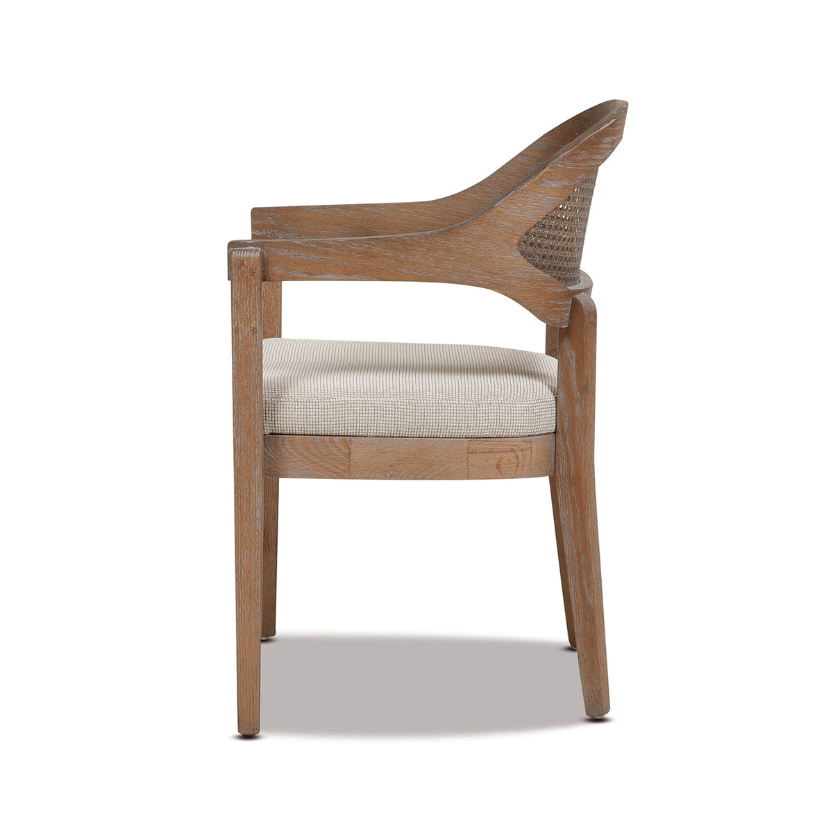 Americana Mid-Century Modern Cane Back Dining Chair