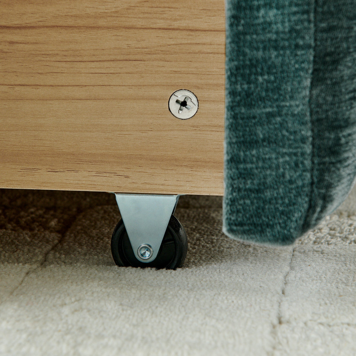 King Size Upholstered Bed with Storage Drawer