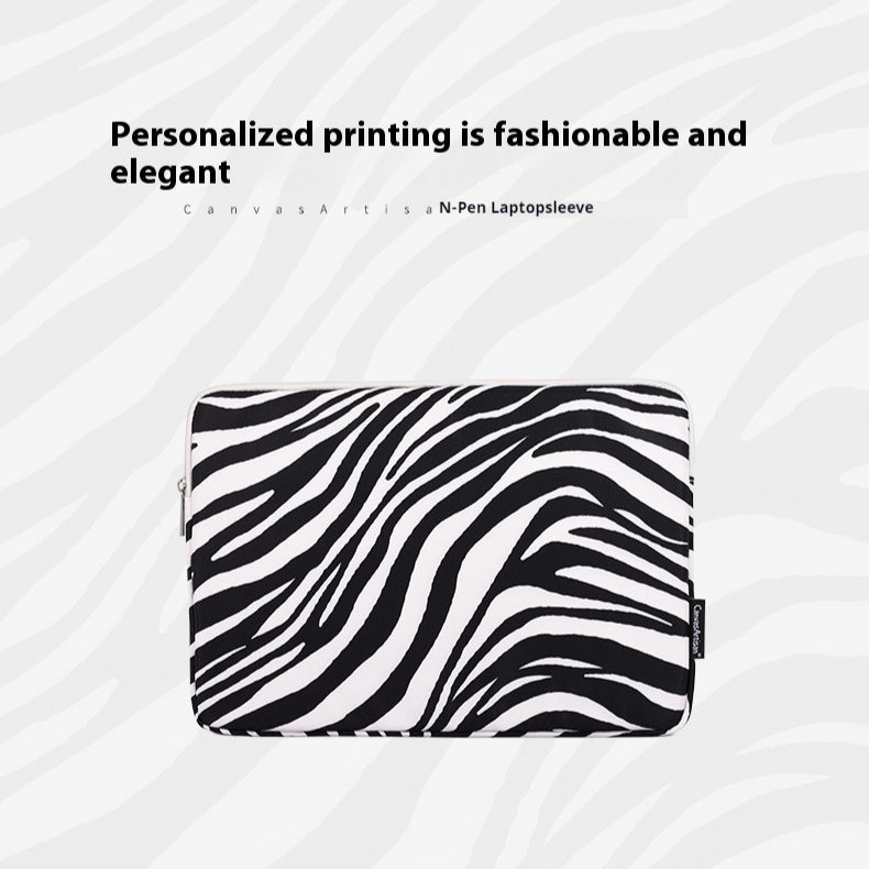 Zebra Pattern Casual Digital Notebook Protective Sleeve