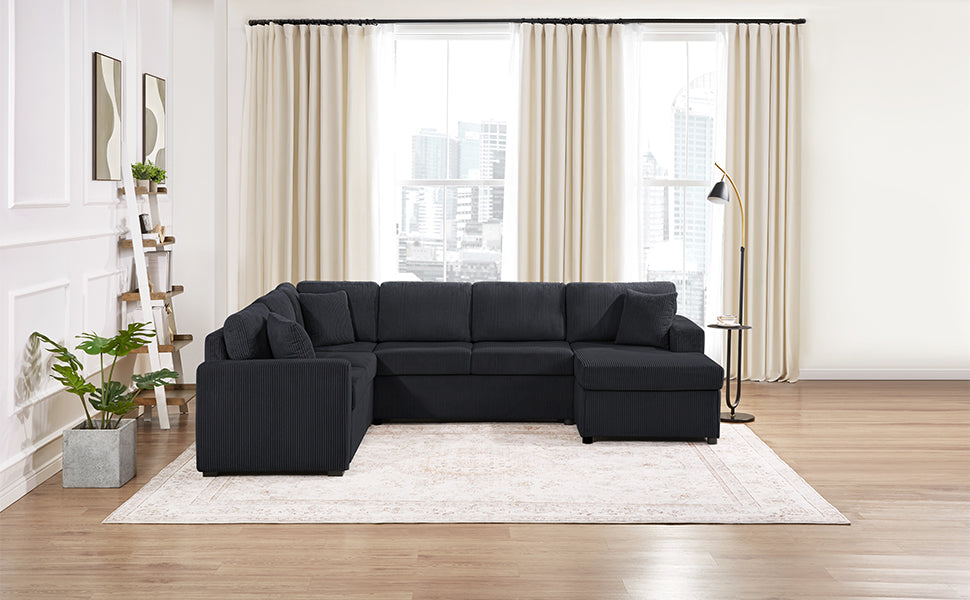 Oversized Sectional Sofa with Chaise Lounge