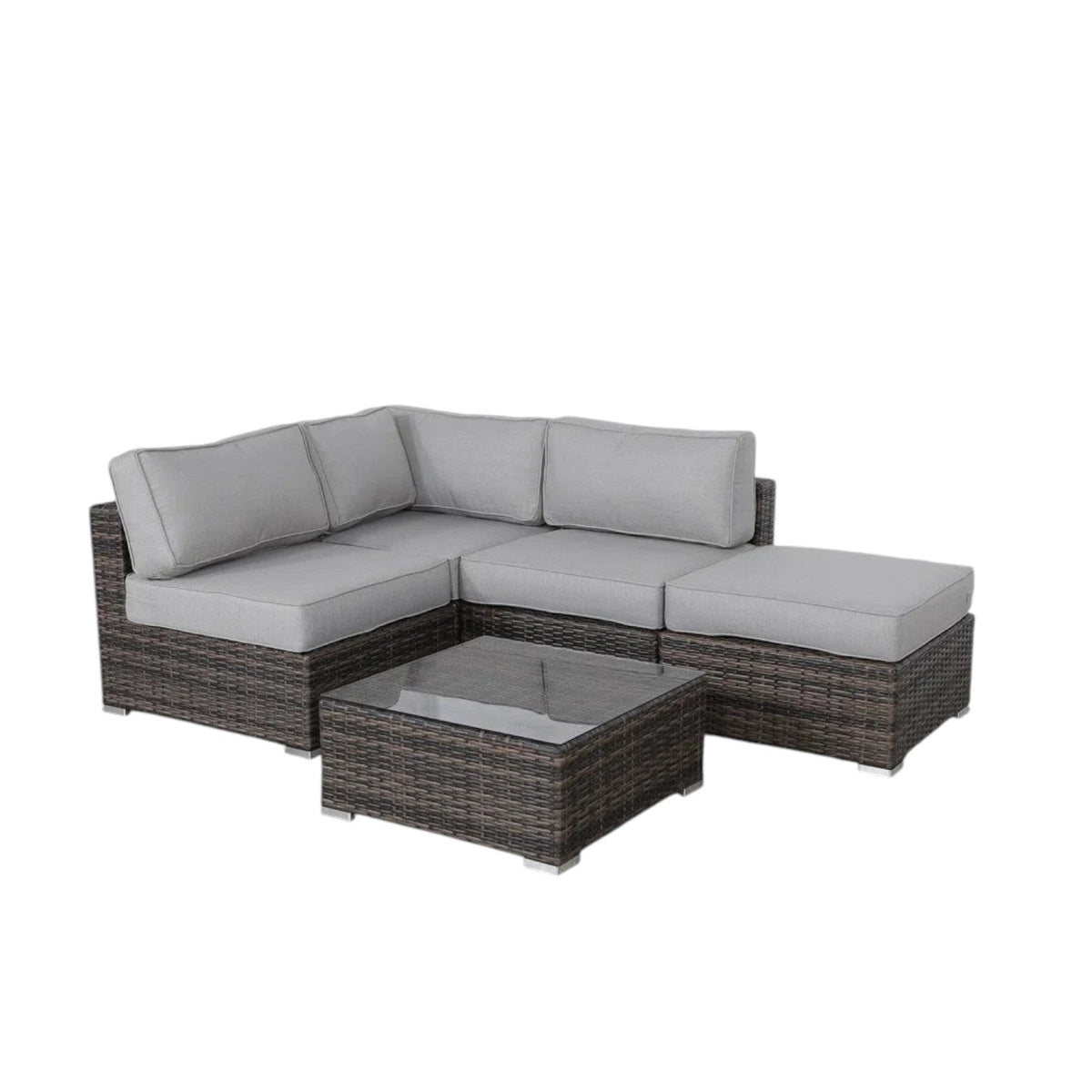 Fully Assembled 3-Piece Wicker Seating Group with Plush Cushions