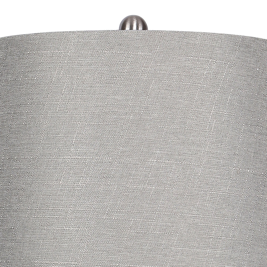 27" Contemporary Metal Table Lamp in Brushed Nickel