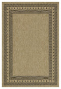 Earth GC_NTL1006 Jute/Black Indoor/Outdoor Area Rug