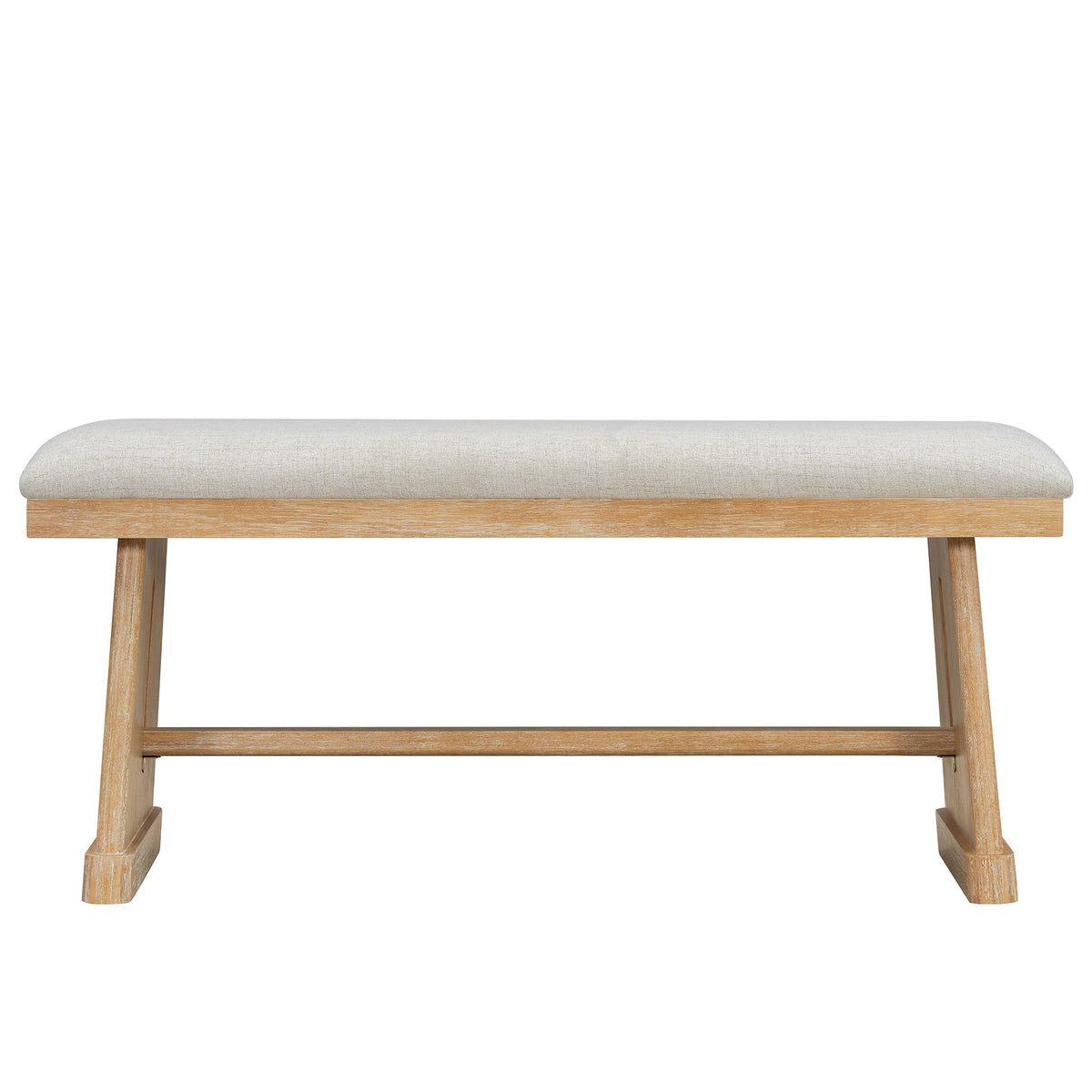 TREXM 6-Piece Rustic Farmhouse Dining Table Set