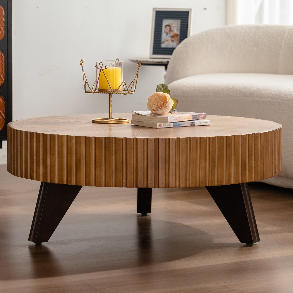 35.4" Round Retro Coffee Table