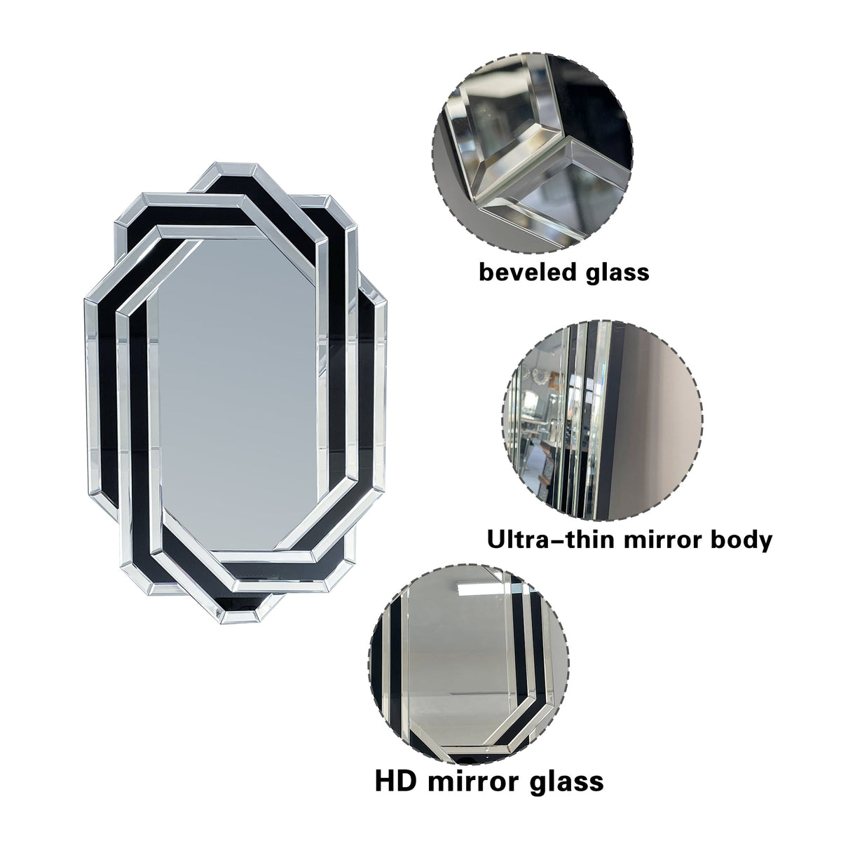 Decorative Wall Mirror for Modern Bathrooms and Living Spaces