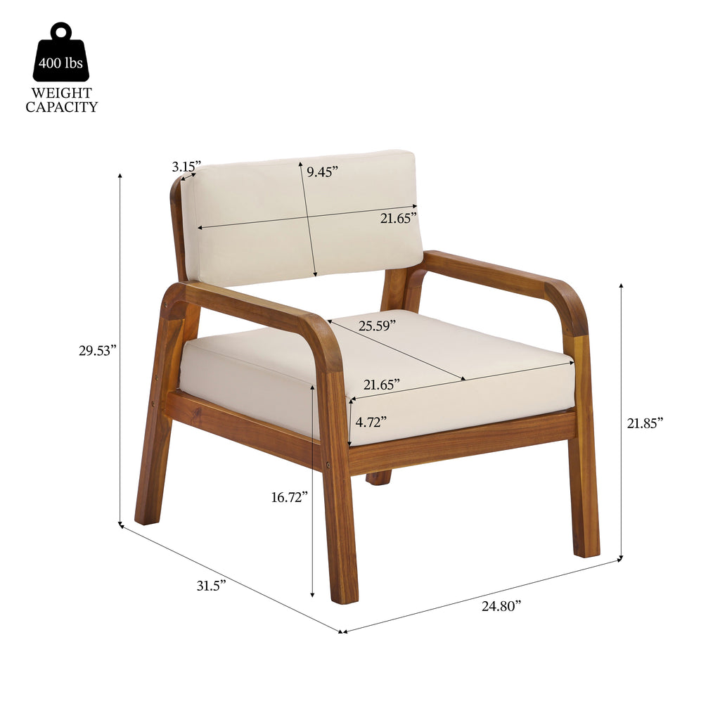 4-Piece Outdoor Sofa Set with Cushions Outdoor Loveseat & Coffee Table Set