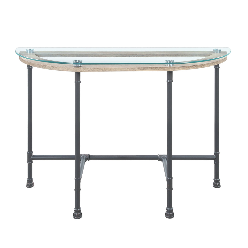 Brantley Clear Glass & Sandy Table