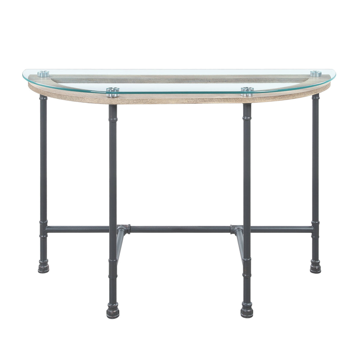 Brantley Clear Glass & Sandy Table