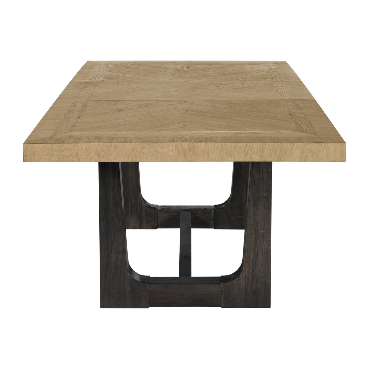 Caramel and Cocoa Trestle Dining Table