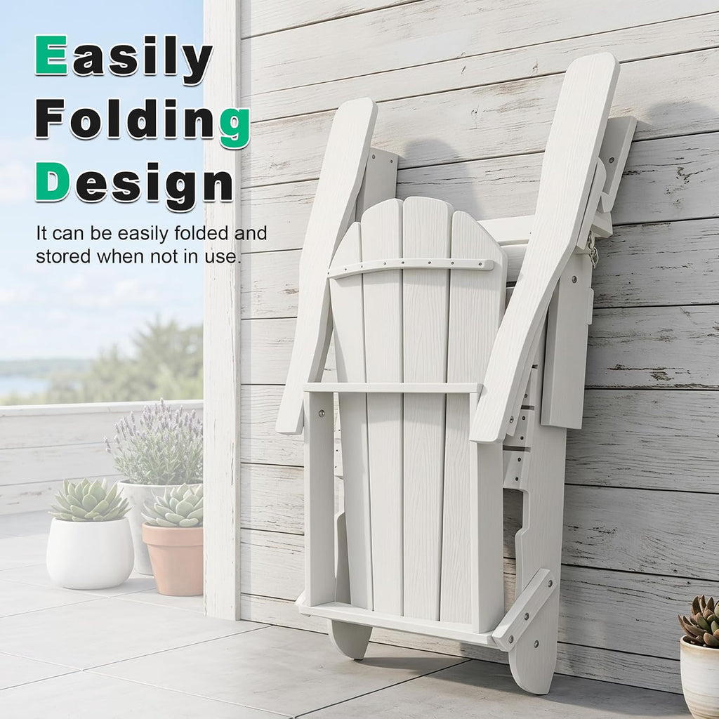 Adjustable HDPE Adirondack Chairs Set of 2