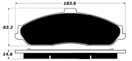 Porterfield Brake Pads for 2004 CADILLAC XLR