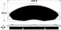 Porterfield Brake Pads for 2000 CHEVROLET CAMARO