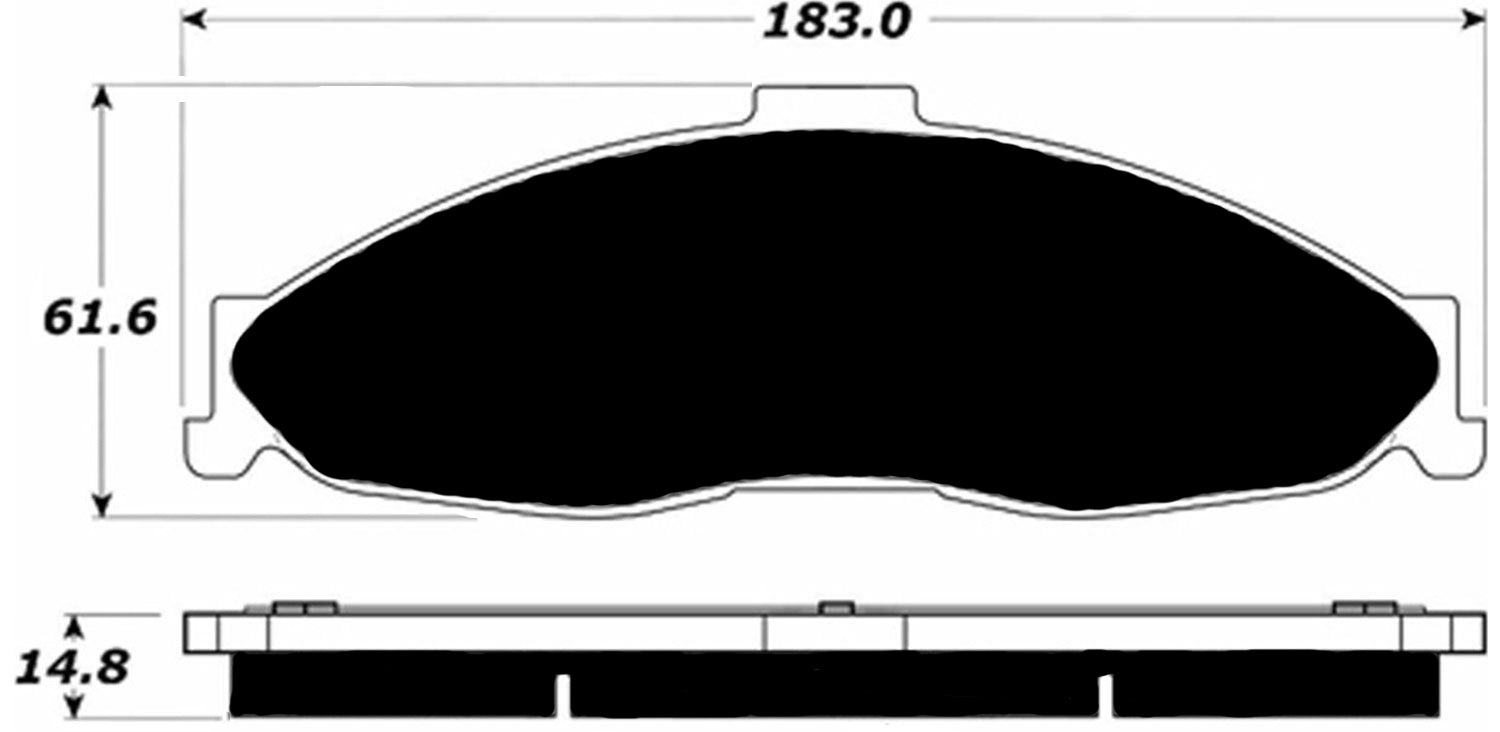 Porterfield Brake Pads for 2002 PONTIAC FIREBIRD