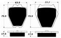 Porterfield Brake Pads for 2003 VOLKSWAGEN PASSAT W8 4 Pad Front Caliper