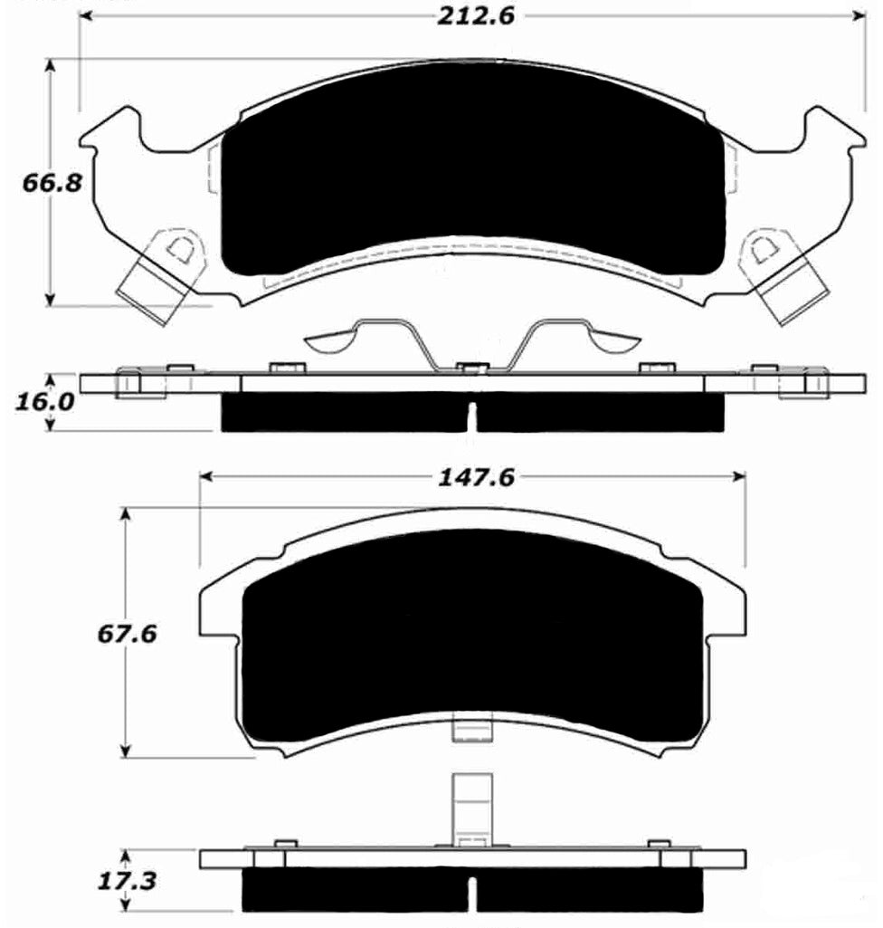 Porterfield Brake Pads for 1994 CHEVROLET CAMARO