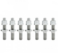 BLOX Racing SUS303 Stainless Steel Exhaust Manifold Stud Kit M8 x 1.25mm 45mm in Length - 9-piece BXFL-00307-9