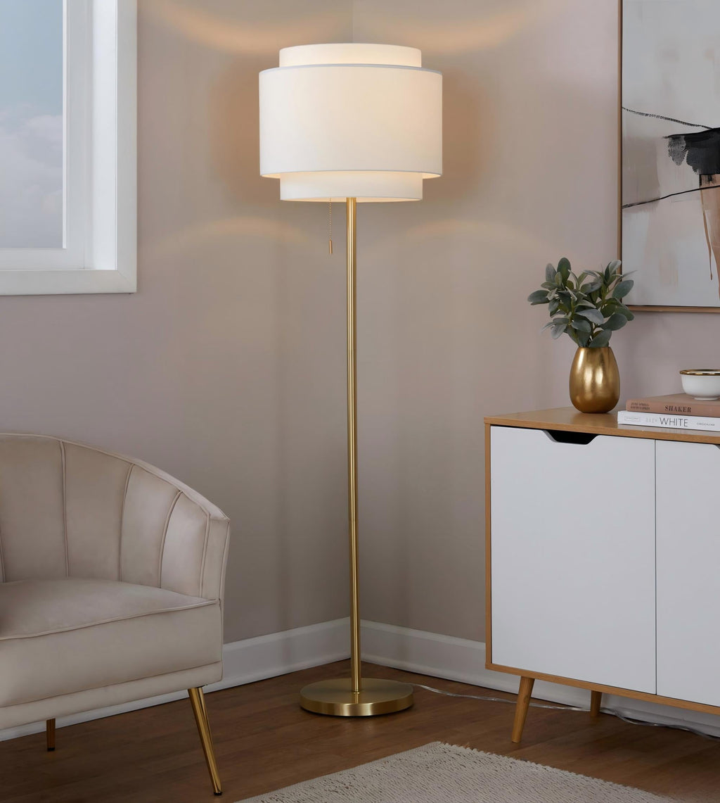 Tier 64" Contemporary Metal Floor Lamp