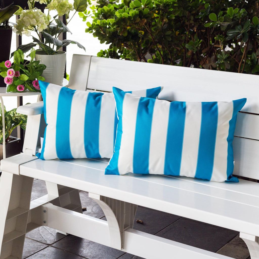 Horizon Stripe Pillow 14" x 20" - Outdoor & Indoor