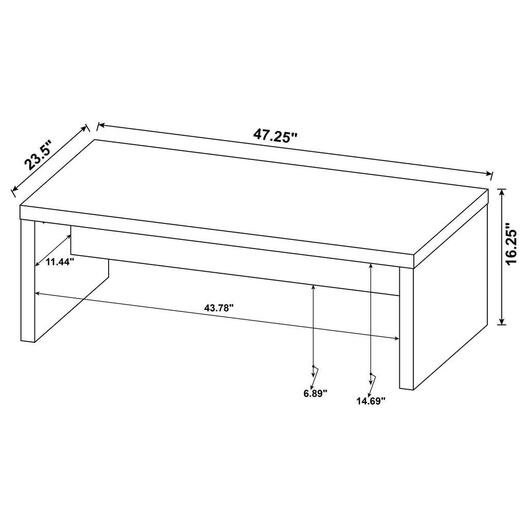 Brianna Mango Rectangular Coffee Table