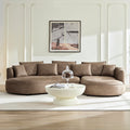 128.74 Inch Modern Sectional Curved Sofa