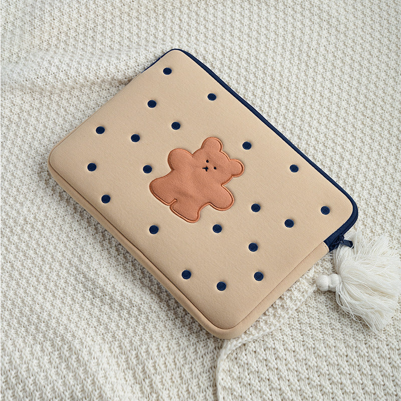 Cute Embroidered Laptop Sleeve Computer Liner Bag