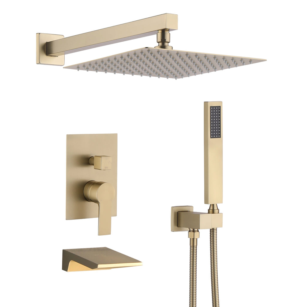 10 Inch Wall Mounted Rainfall Shower Head System
