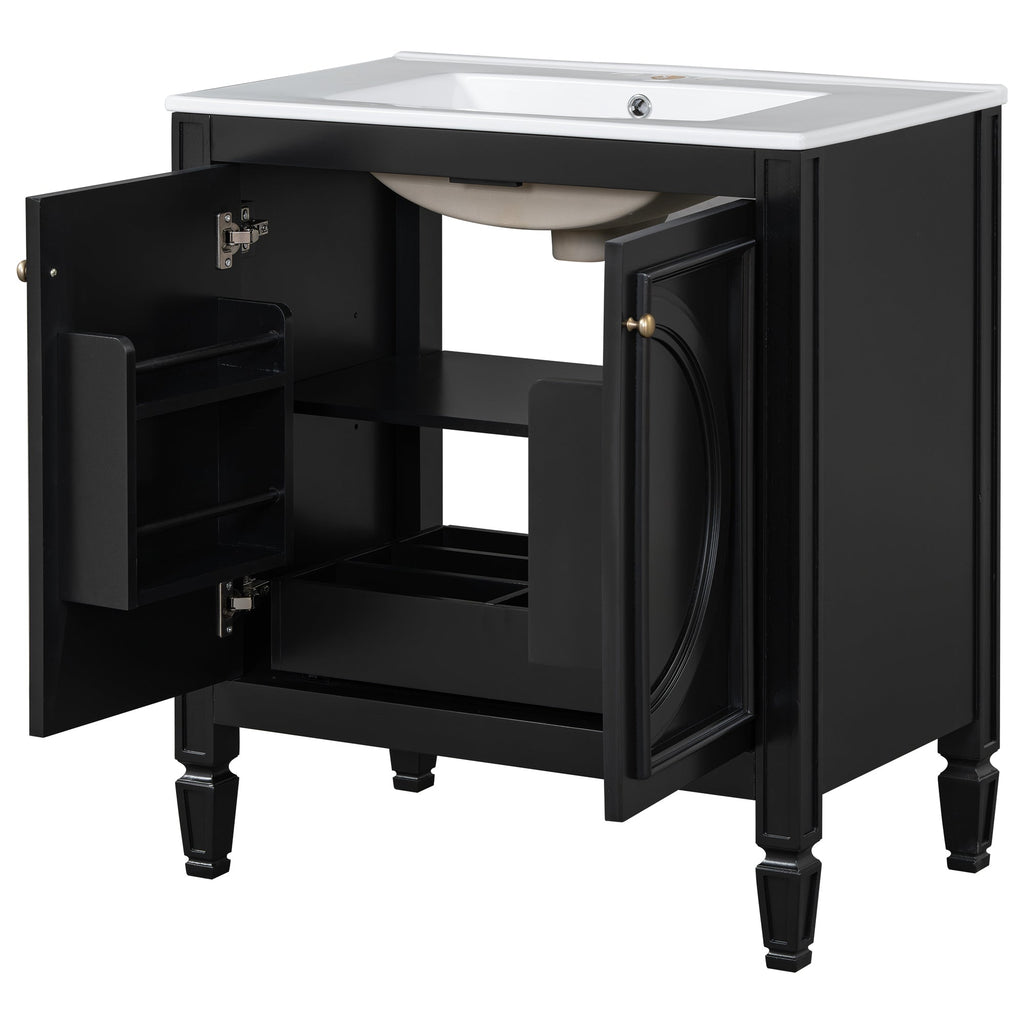 30" Bathroom Vanity with Sink and Two Doors