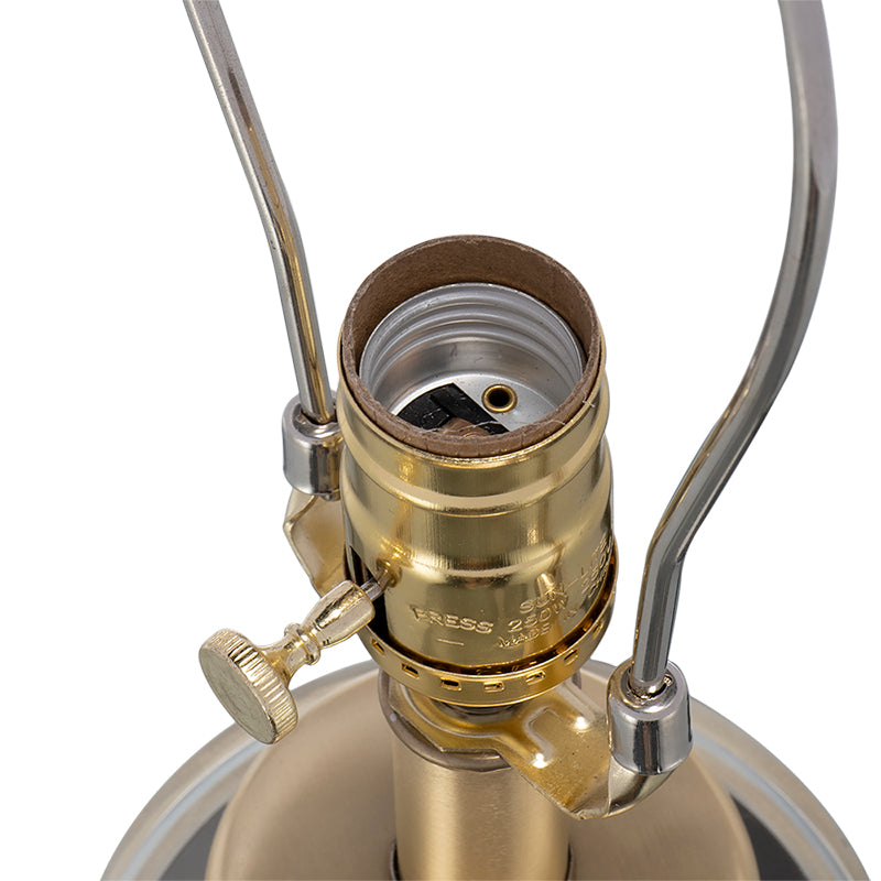 Elegant Table Lamp with Drum Shade