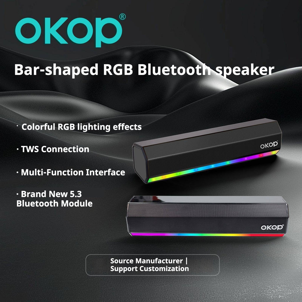 KP-557 Bluetooth Speaker With RGB Colorful Lights Home Soundbar With Wireless Bluetooth Deep Bass High-Fidelity Surround Sound And Card Playback Support