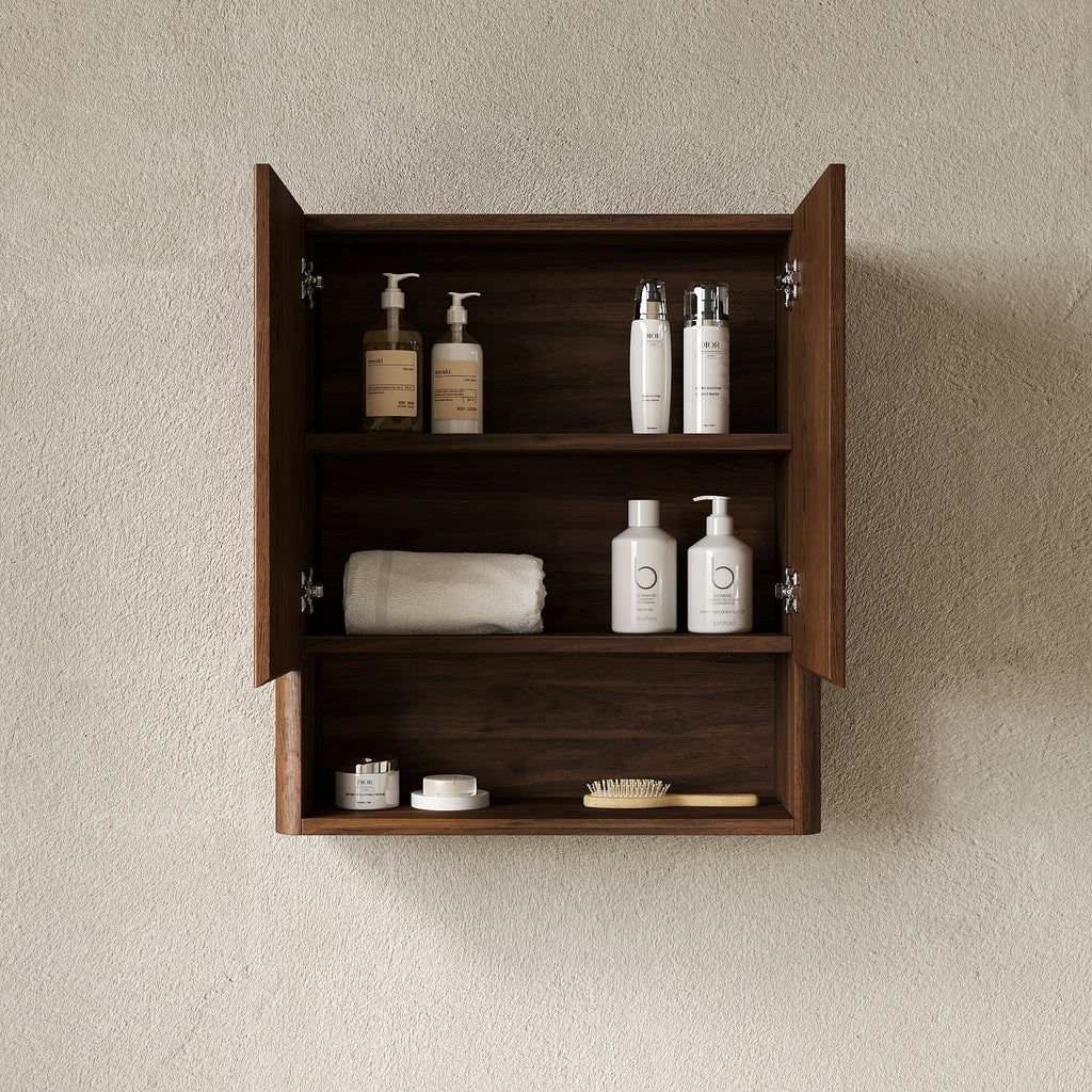 Zula 26" Wall-Mounted Striped Bathroom Cabinet