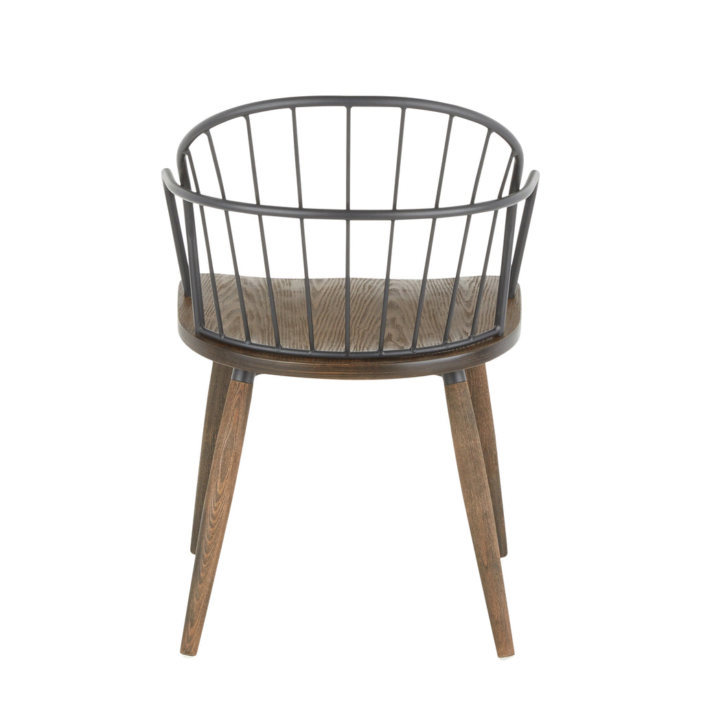 Accent/Dining Chair with Arms in Dark