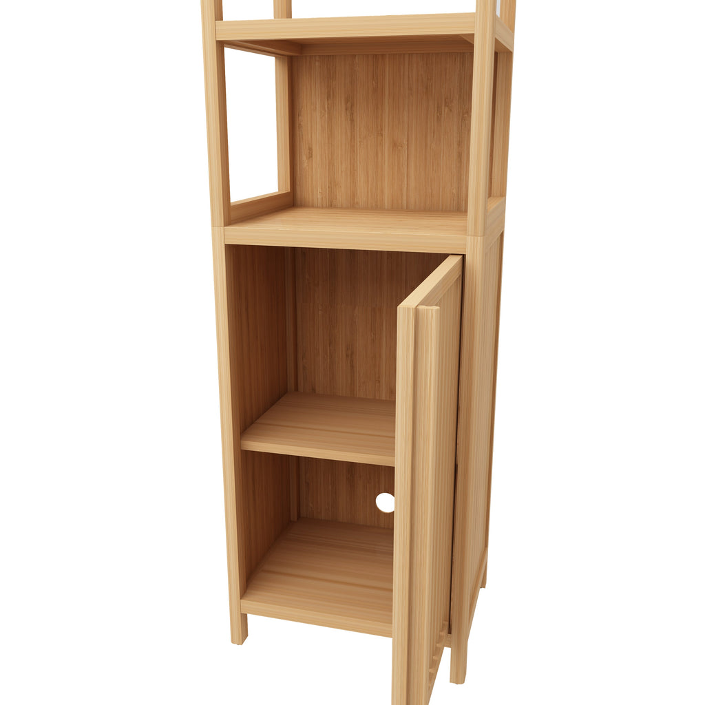 Storage Tall Slim Cabinet with Shutter Door