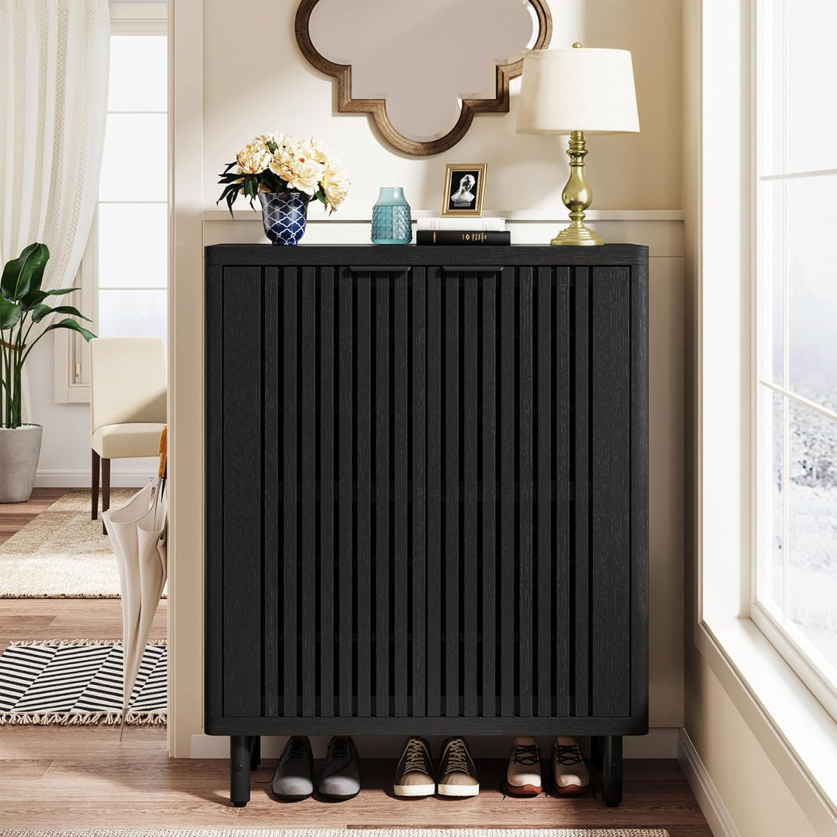 33.46" Modern 6-Tier Shoe Cabinet