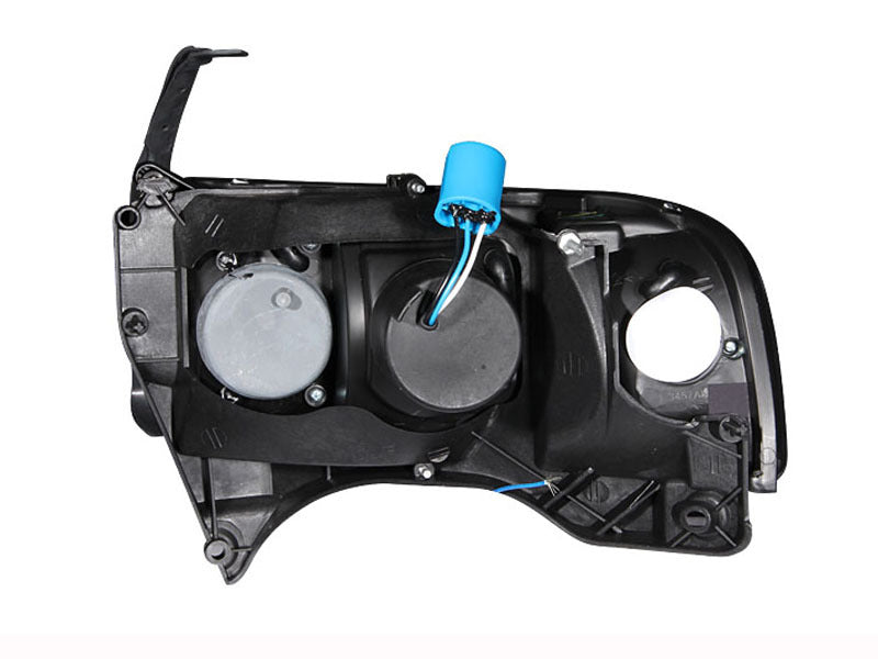 Anzo 1994-2001 Dodge Ram Crystal Headlights Black w/ LED