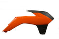 Acerbis 13-16 KTM SX125/150/ SX250/XC/ SX-F/XC-F/ EXC/XC-W/XCF-W Radiator Shroud - 16 Orange/Black 2314255225
