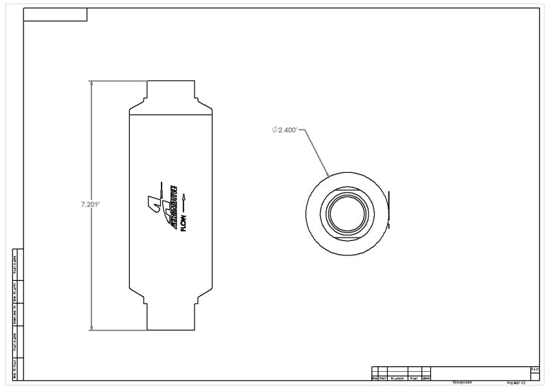 Aeromotive 10-m Microglass Element, Filter, In-Line, ORB-12 Port, Nickel-Chrome
