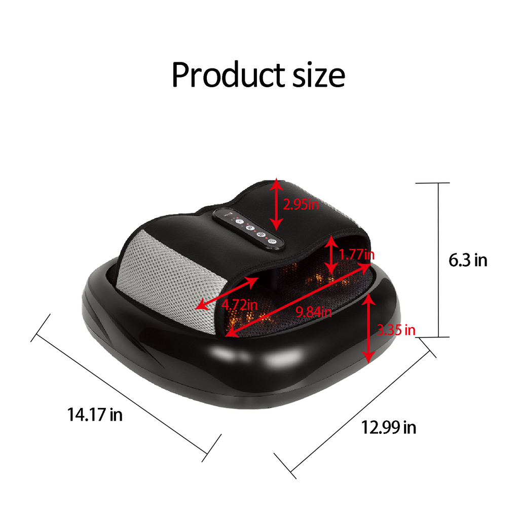 Foot Massager with Heat - Black