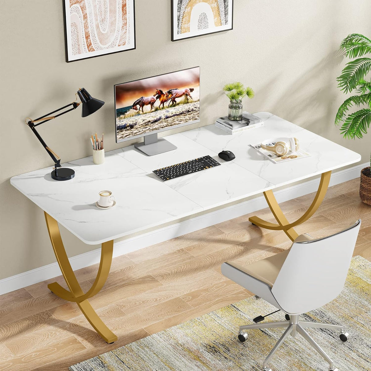 63" Executive Office Desk – Modern