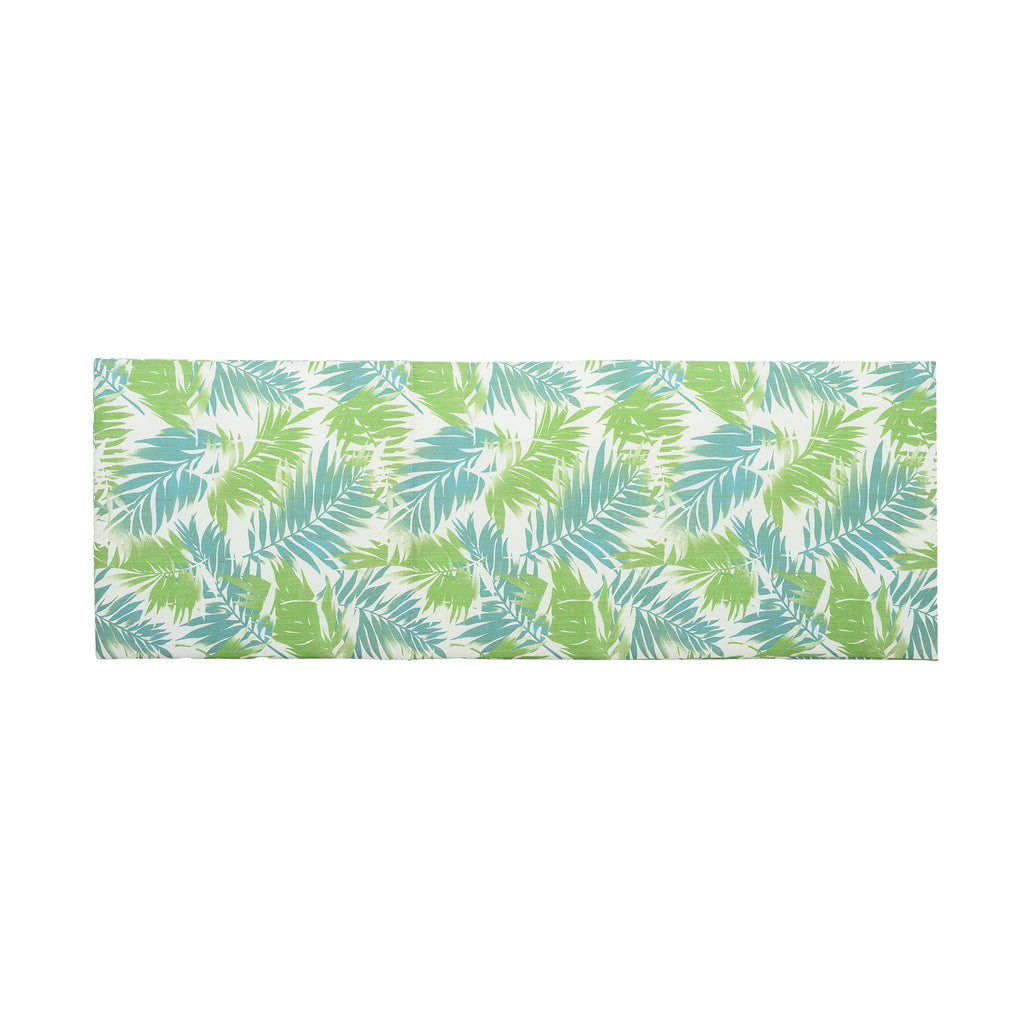 2" Thick Floral Chaise Lounge Cushion in Leaf Coconut