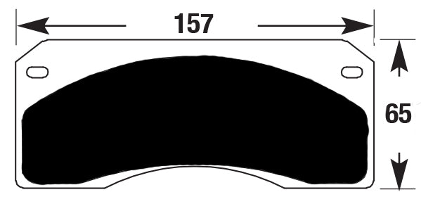 Porterfield Brake Pads for 1963 CHEVROLET CORVETTE Dual Pin