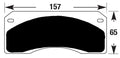 Porterfield Brake Pads for 1969 CHEVROLET CORVETTE Dual Pin