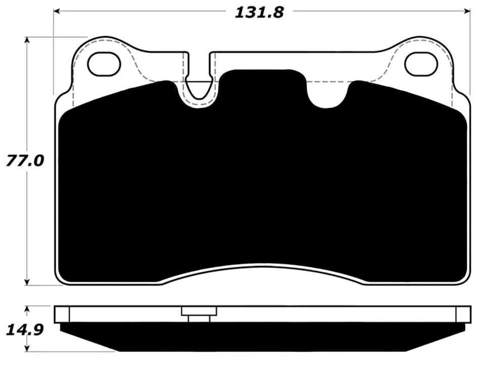 Porterfield Brake Pads for 2010 VOLKSWAGEN TOUAREG w/330mm Front Discs