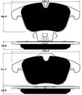 Porterfield Brake Pads for 2010 VOLVO S80 FWD 300mm Front DISC