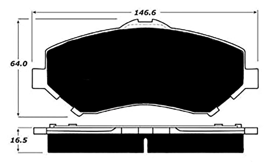 Porterfield Brake Pads for 2008 JEEP WRANGLER
